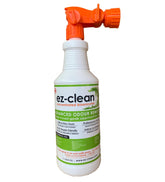 EZ-Clean Odor & Stain Remover- Highly Concentrated Bio Enzyme Pet Odor Eliminator for Dog, Cat, and Small Animal Urine Indoor & Outdoor Use for Any Organic Spills (1 L Spray with Hose Attachment)
