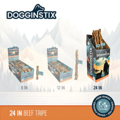 DOGGINSTIX Braided Beef Tripe 24"