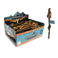 DOGGINSTIX Braided Lamb Collagen Double Knots