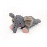 ZippyPaws - Snooziez with Shhhqueaker Elephant Dog Toy