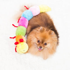 Zippy Paws - Caterpillar Large with 7 Squeakers