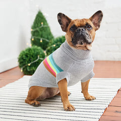 GF Pet - Retro Dog Sweater | Grey Mix
