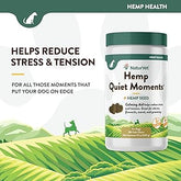 NaturVet Quiet Moments Plus Hemp Calming Aid Dog Supplement 180 Soft Chews