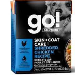 Petcurean - Go! - Dog Skin & Coat Shredded Chicken Tetra Pack 12.5oz