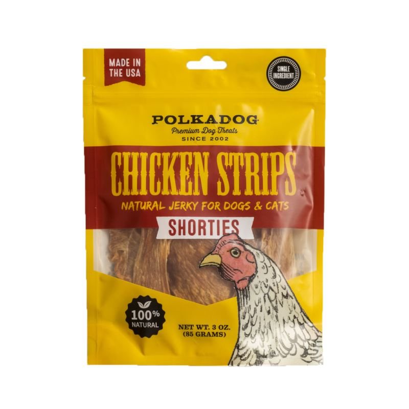 Polkadog - Chicken Strip Jerky Shorties 3oz