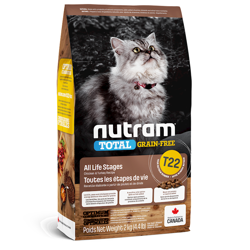 Nutram - Cat Total Grain Free Chicken & Turkey 4.4lb (T22)