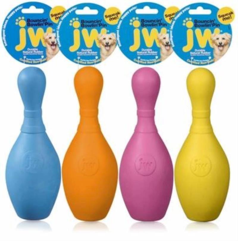 JW - Dog Squeak Bowling Pin Large