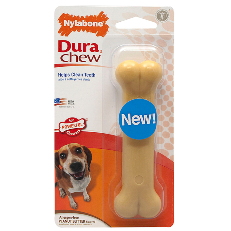 DURACHEW BONE PEANUT BUTTER WOLF