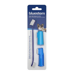 Bluestem - Toothbrush and Finger Brush Set for Dogs and Cats