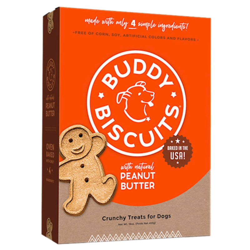 Buddy Biscuits - Dog Oven Baked Treats with Peanut Butter 3.5lb