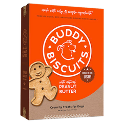 Buddy Biscuits - Dog Oven Baked Treats with Peanut Butter 3.5lb