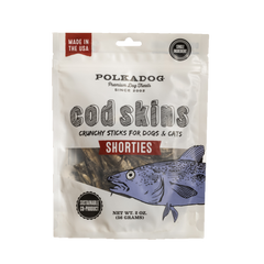 Polkadog - Cod Skin Jerky Shorties 2oz