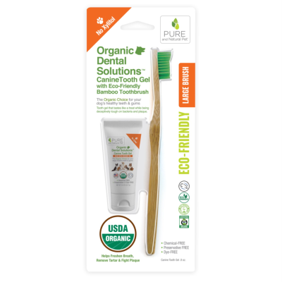 Pure & Natural Pet - Organic Dental Solutions Dental Kit Large Brush