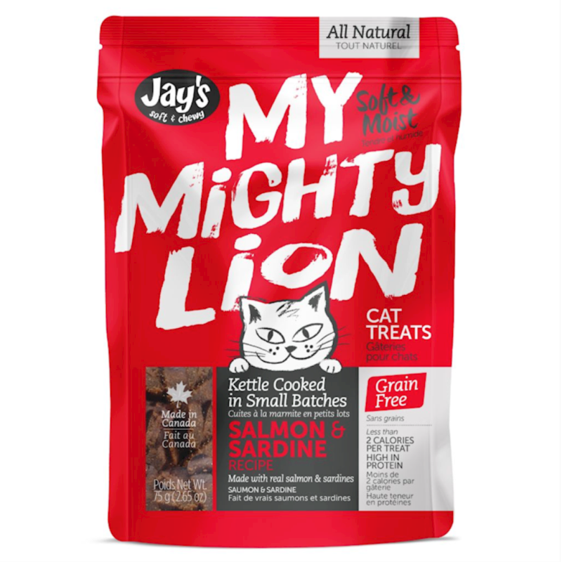 Jay's - My Mighty Lion Salmon & Sardine Cat Treats 2.65oz