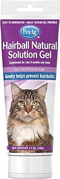 PetAg Hairball Natural Solution Gel Supplement for Cats - 3.5 oz