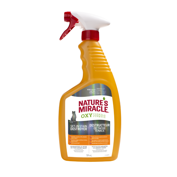 Natures Miracle Cat Oxy Set-In Stain Destroyer Spray 709 mL