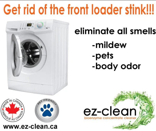 EZ-Clean Odor & Stain Remover- Highly Concentrated Bio Enzyme Pet Odor Eliminator for Dog, Cat, and Small Animal Urine Indoor & Outdoor Use for Any Organic Spills (1 L Spray with Hose Attachment)