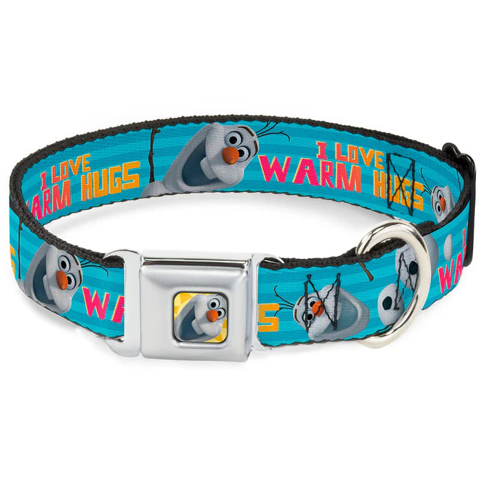 Buckle Down - Olaf Face Frozen Sun Seatbelt Buckle Collar