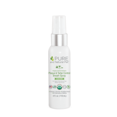 Pure & Natural Pet - Organic Dental Solutions Plaque & Tartar Control Breath Spray 4oz