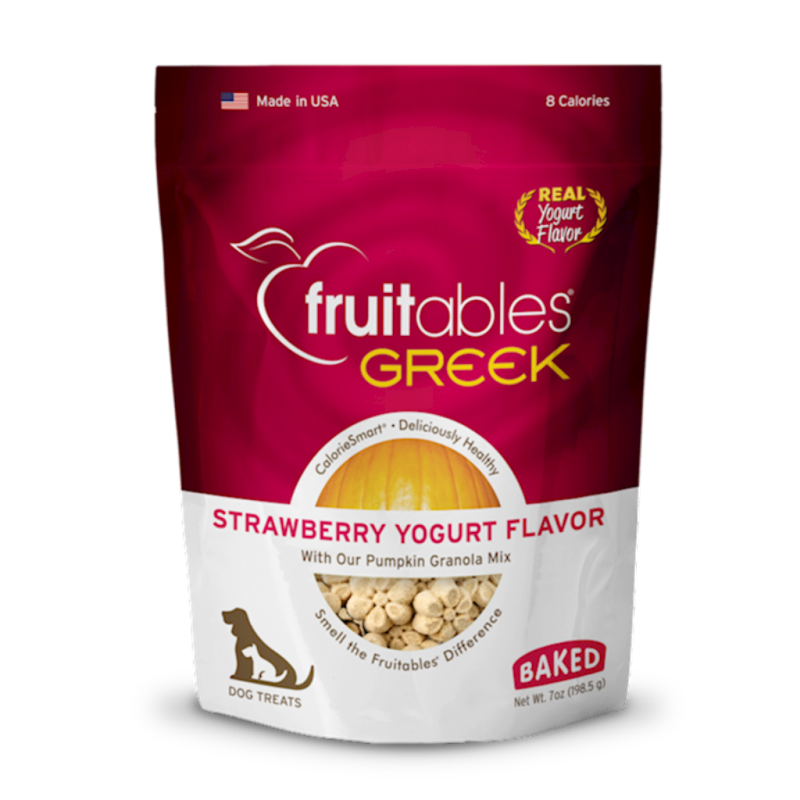 Fruitables - Dog Greek Strawberry Yogurt Crunchy Treats 7oz