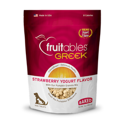 Fruitables - Dog Greek Strawberry Yogurt Crunchy Treats 7oz