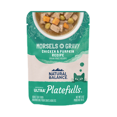 Natural Balance - Cat Platefulls - Chicken & Pumpkin Morsels in Gravy 3oz