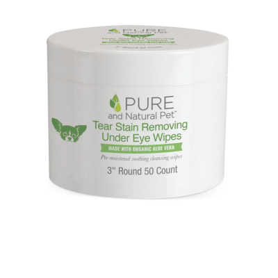 Pure & Natural Pet - Tear Stain Removing Under Eye Wipes 50ct