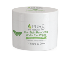 Pure & Natural Pet - Tear Stain Removing Under Eye Wipes 50ct