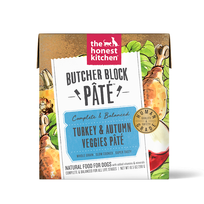 The Honest Kitchen - Butcher Block Pate Turkey & Autumn Veggies Pate 10.5oz