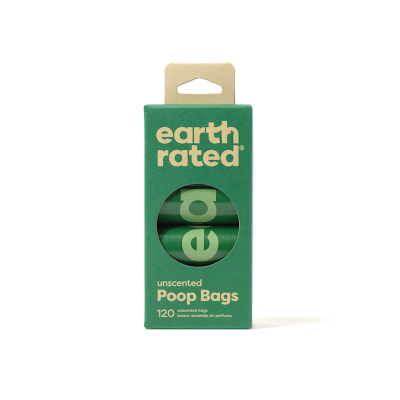 Earth Rated - Poop Bags 120 Bags - Unscented