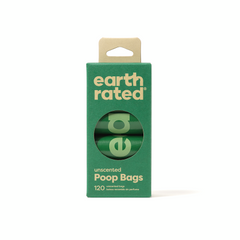 Earth Rated - Poop Bags 120 Bags - Unscented