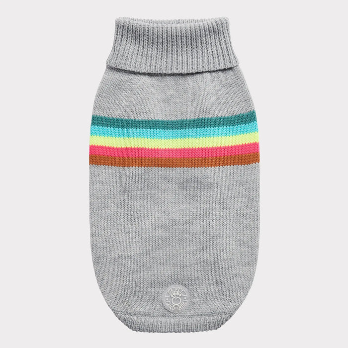 GF Pet - Retro Dog Sweater | Grey Mix
