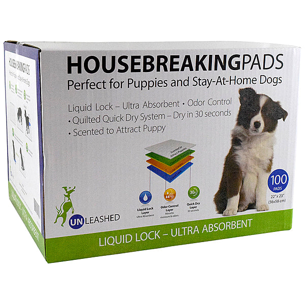 Unleashed Housebreaking Pads 100PK (2-50PK)