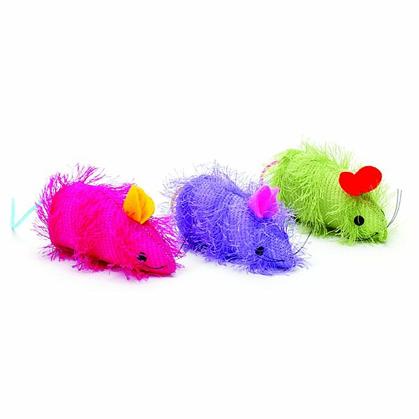 SPOT - Cat Shaggy Mouse Catnip Toy Blister Pack