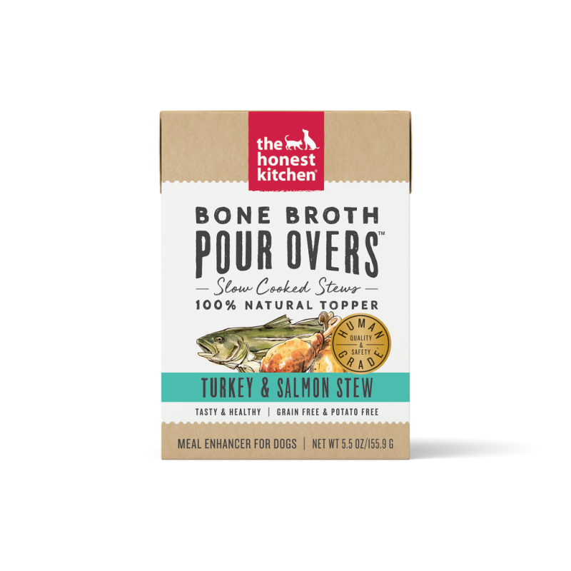 The Honest Kitchen - Dog Bone Broth Pour Overs Turkey & Salmon Stew 5.5oz