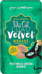 Tiki Cat Luau Velvet Mousse with Tuna & Chicken in Broth Cat Food