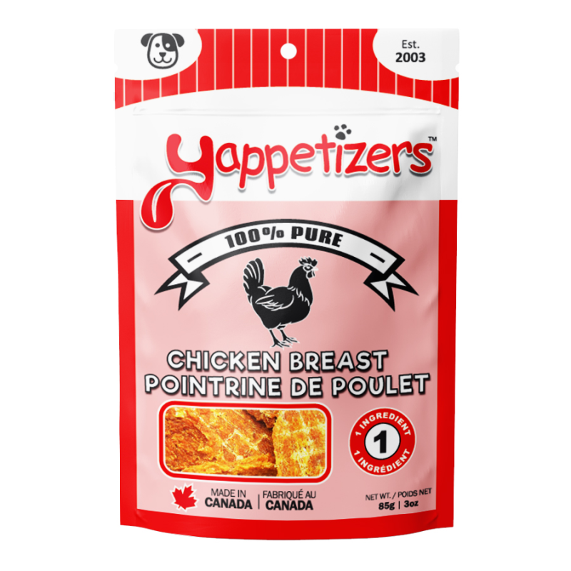 Yappetizers - Dog - Chicken Breast 85g