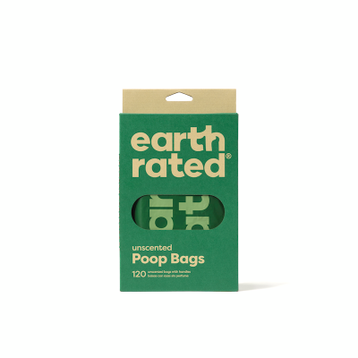 Earth Rated - Poop Bags with Handle 120ct - Unscented