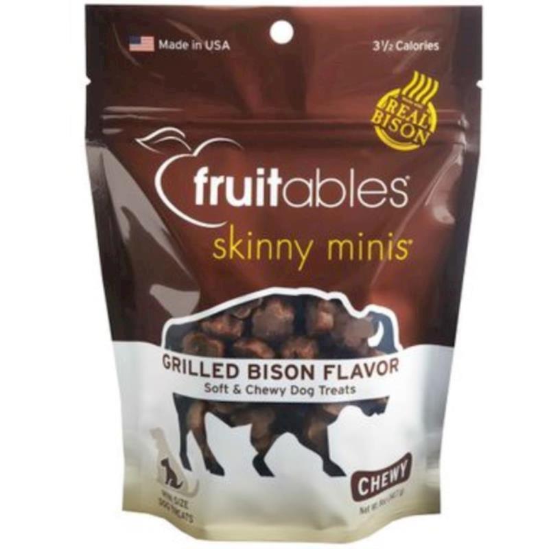 Fruitables - Dog Skinny Mini Grilled Bison Treats 5oz