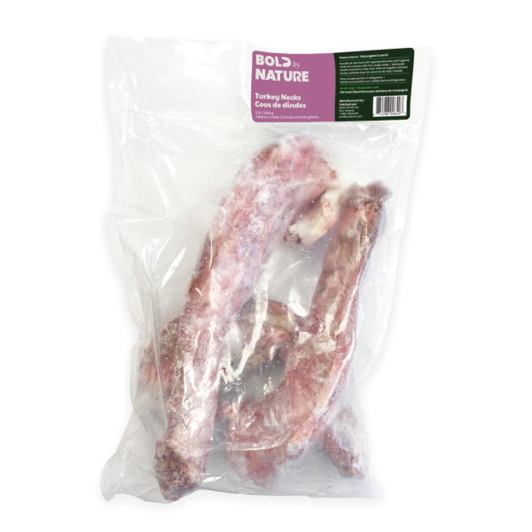 Bold by Nature Dog Frozen Whole Turkey Necks 2 pk 2 lb