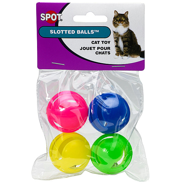 SPOT - Cat Slotted Balls 4PK