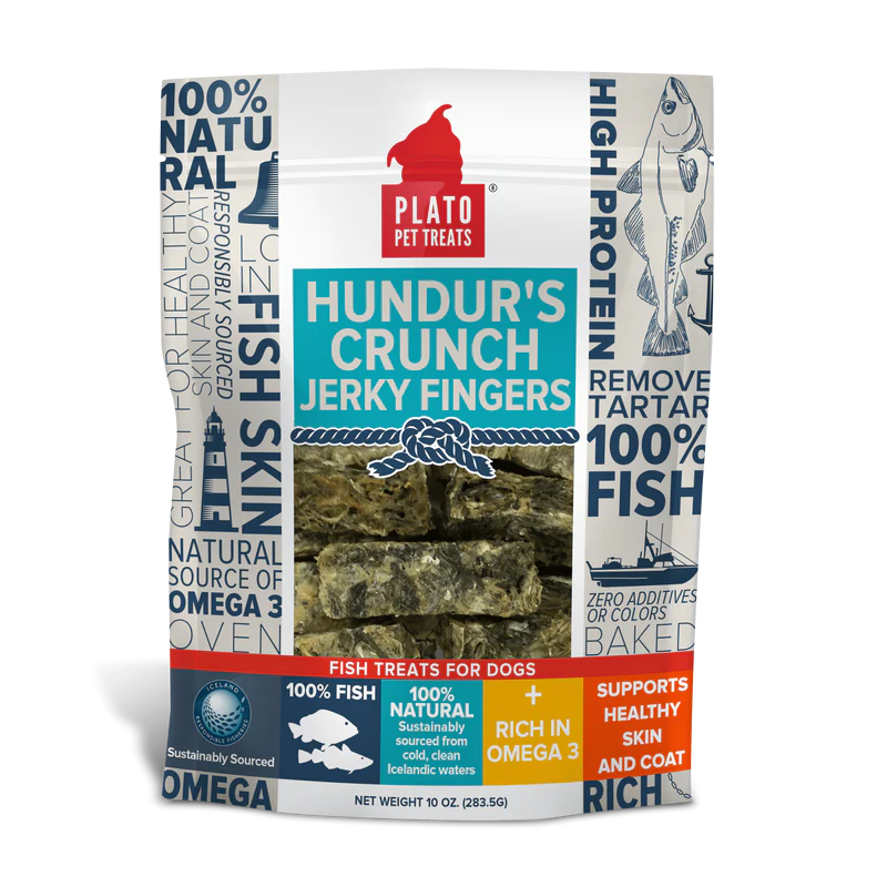 Plato - Dog Hunder's Crunch Jerky Fingers 10oz