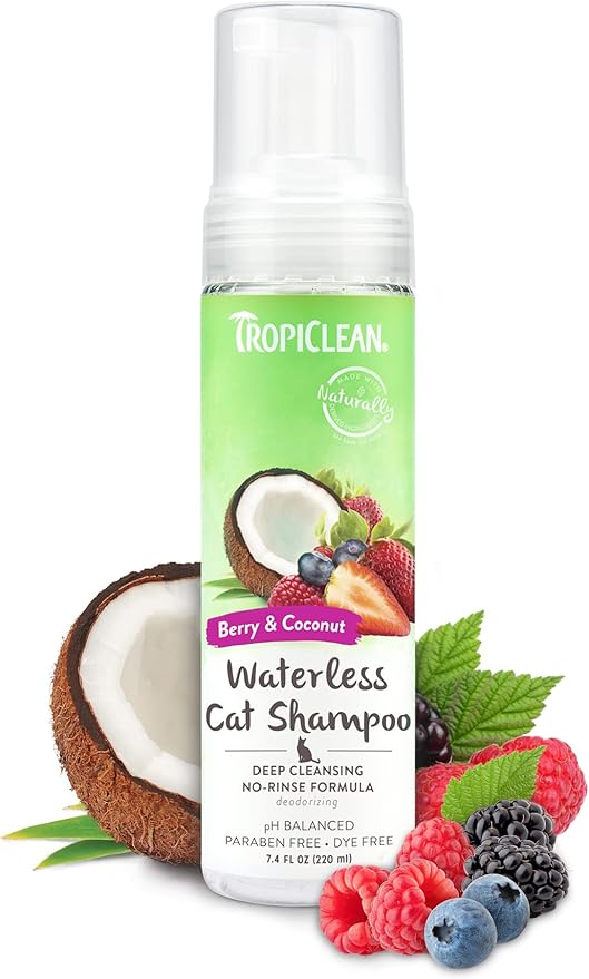 Tropiclean - Waterless Cat Shampoo Dander Reducing 7.4oz