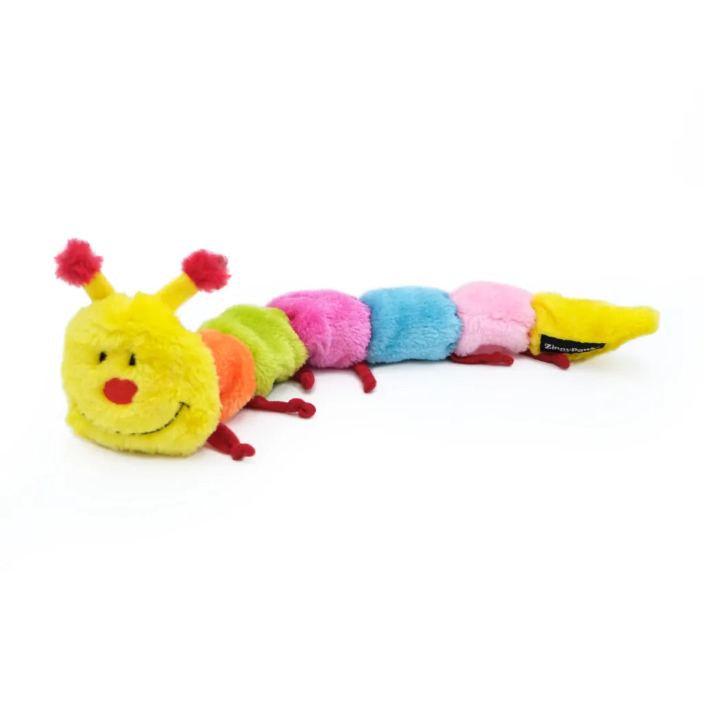 Zippy Paws - Caterpillar Large with 7 Squeakers