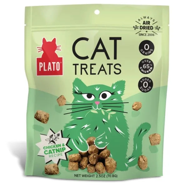 Plato Air Dried Cat Treats - Chicken & Catnip