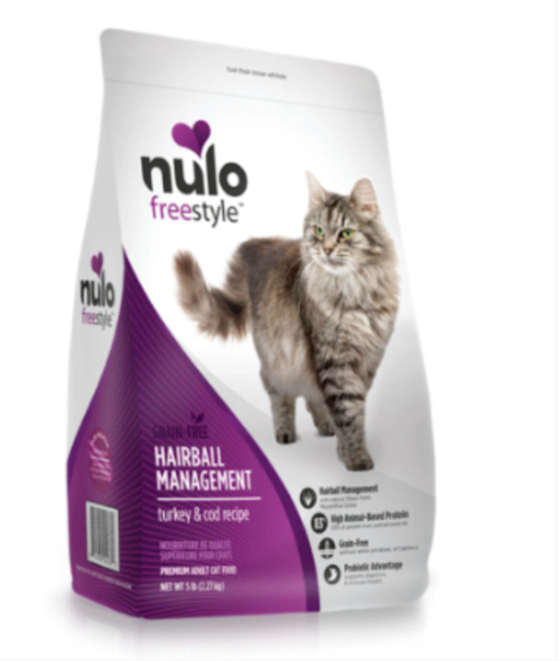 Nulo - Freestyle - Cat Grain Free Hairball Management Turkey & Cod 12lb