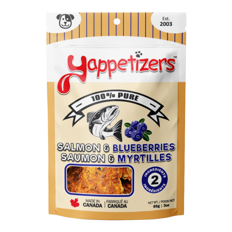 Yappetizers - Dog - Salmon & Blueberries 85g