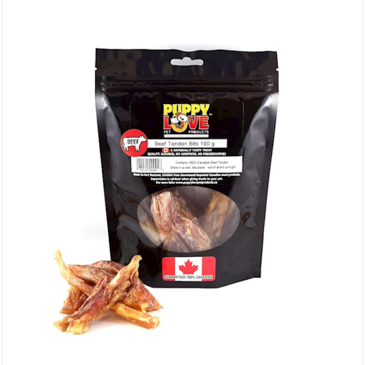 Puppy Love - Beef Tendon Bits 100g