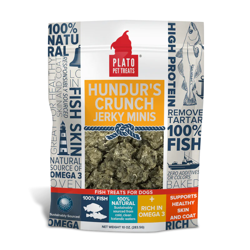 Plato - Dog Hundur's Crunch Jerky Minis 10oz