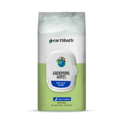 Earthbath - Dog Grooming Wipes Green Tea Leaf 100Ct